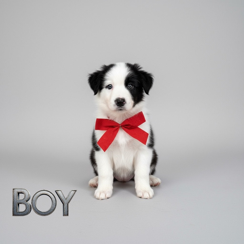 Chubby Purebred Border Collie Puppies 3 Boys & 1 Girl