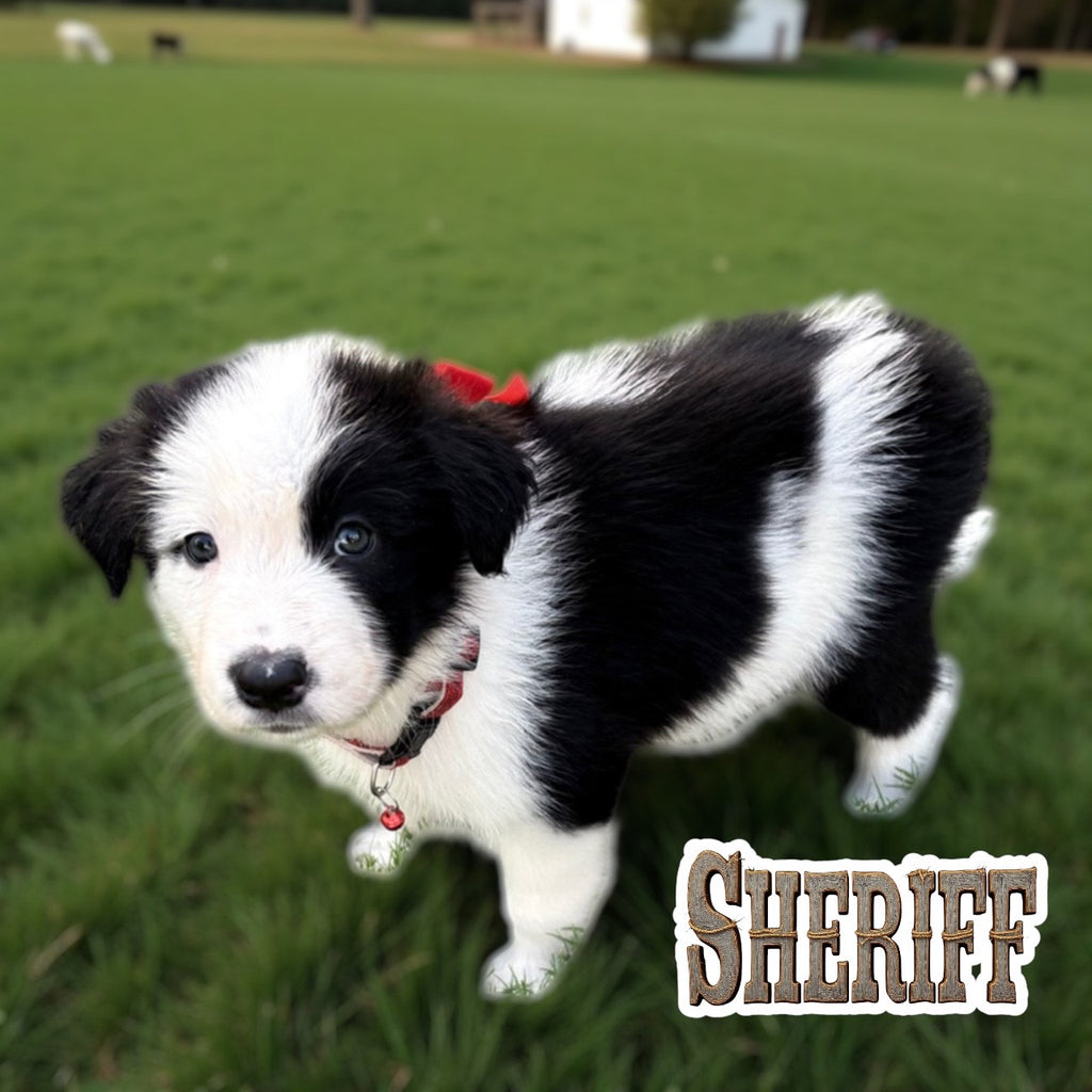 Chubby Purebred Border Collie Puppies 3 Boys & 1 Girl